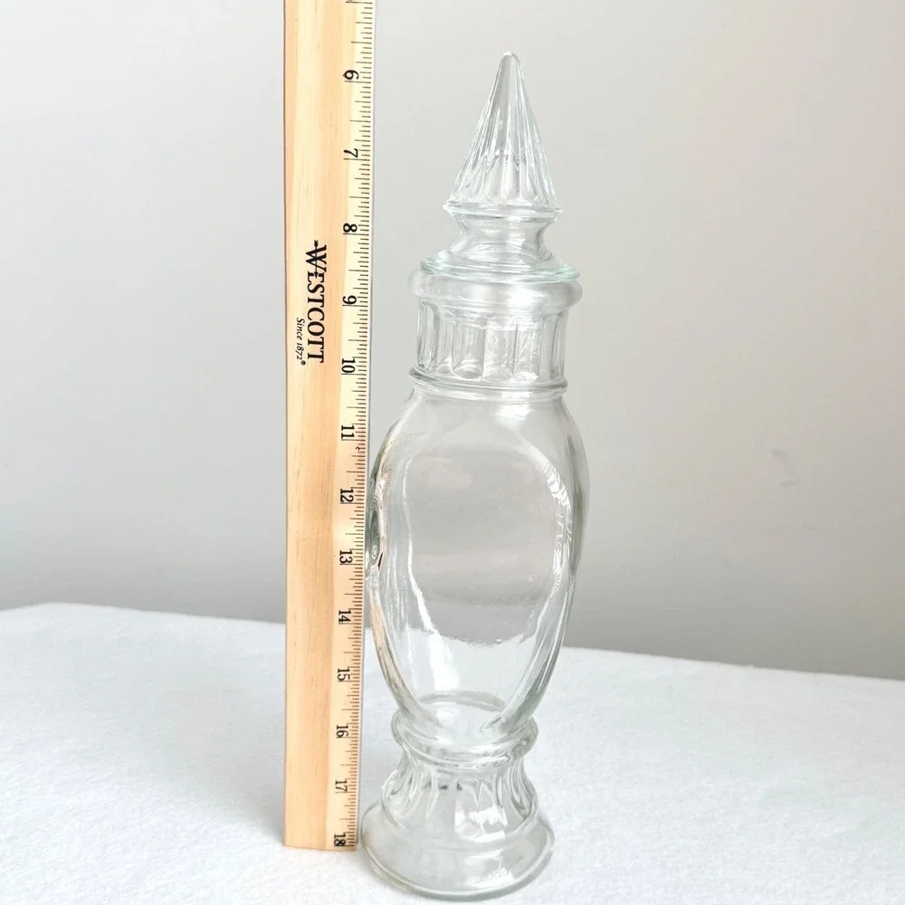 Apothecary Jar Home Decor 11.5in Clear Excellent Vintage Gothic Style Minimalist